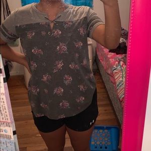 Maurice’s Grey Floral Top